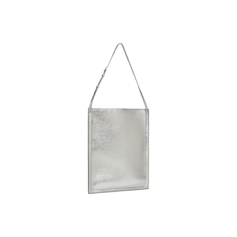 BALLY Beckett Calfskin Tote Bag, Shopping Bag, Handbag Men's Silver-1
