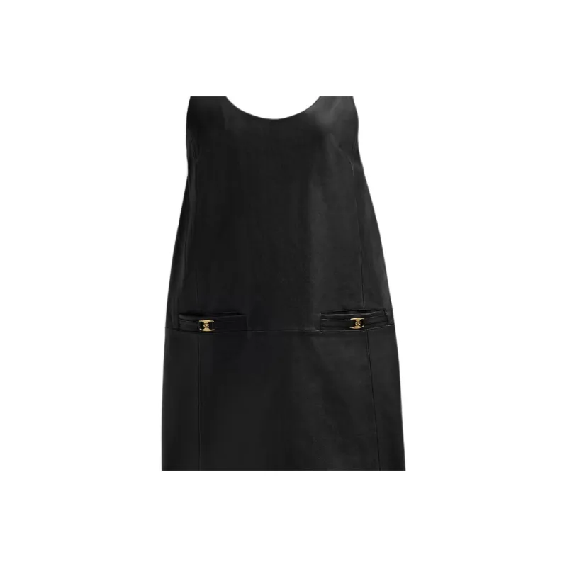 COACH Sleeveless Dress Women's Black-3