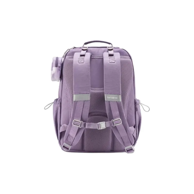 SAMSONITE Fabric Backpack Medium Size Unisex Purple Camouflage-2