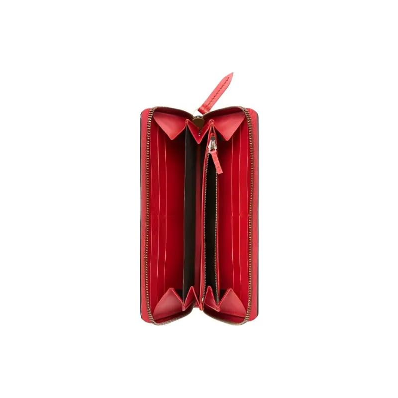 GUCCI Queen Margaret Leather Wallet Women's Red White Blue Multicolor-4