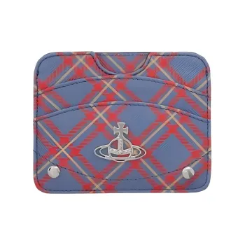 Vivienne Westwood Synthetic Leather Card Holder Women's Blue & Orange