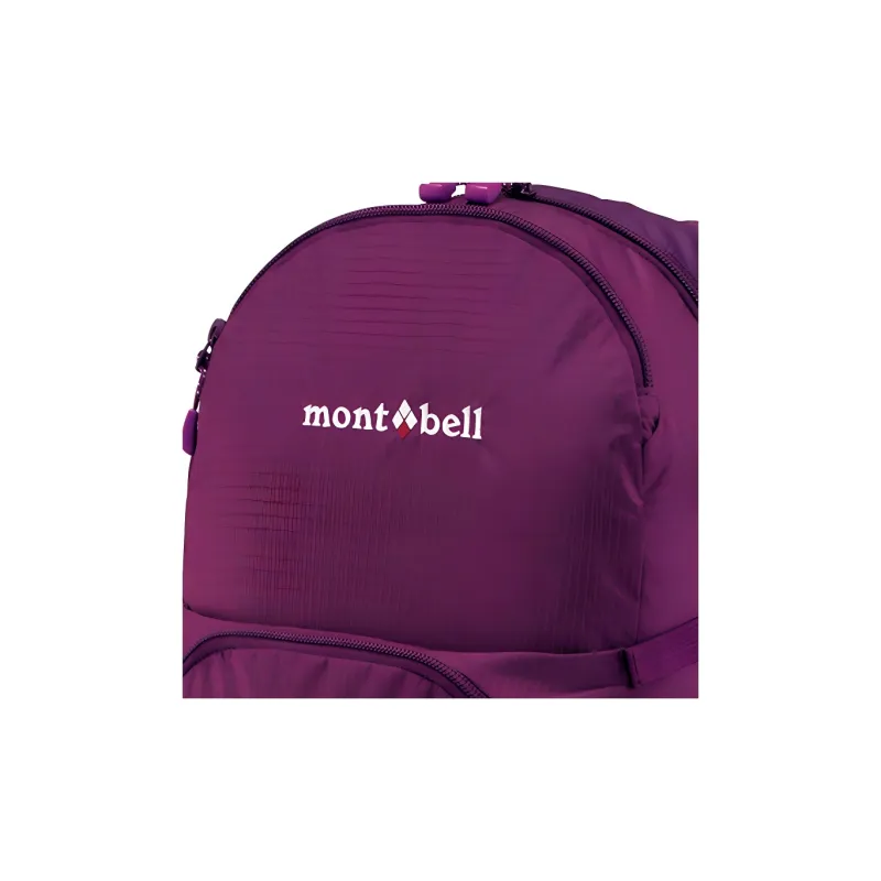 MONTBELL 20L Outdoor Mountaineering Bag Backpack Nylon Mulberry Red Women's-2