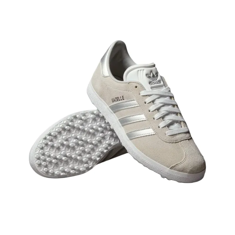 Adidas Originals GAZELLE Abrasion Resistant Low Top Golf Shoes Unisex White Gray-2