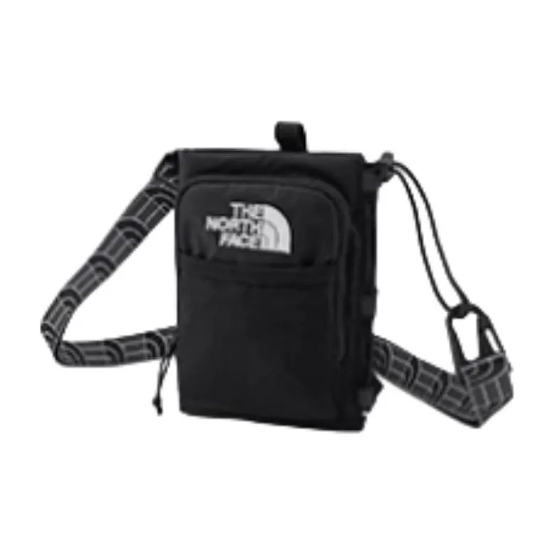 THE NORTH FACE BOREALIS Brand Logo Embroidery Shoulder Bag, Crossbody Bag Unisex Black-1