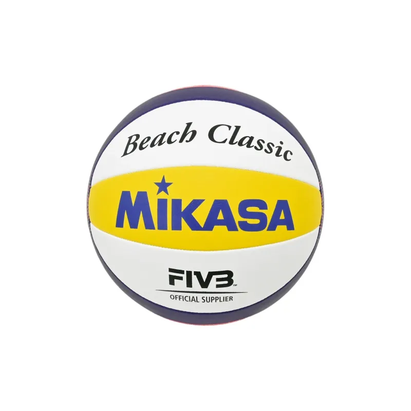 MIKASA Premium Synthetic Leather Size 5 Volleyball Unisex White/Yellow/Blue-0