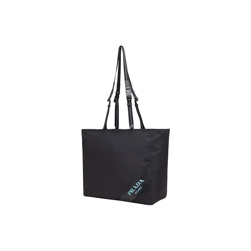PRADA Nylon Handbag, Shoulder Bag Unisex Black-2