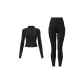 Starburst Black Coat+Starburst Black Ankle-Length Pants