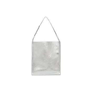 BALLY Beckett Calfskin Tote Bag, Shopping Bag, Handbag Men's Silver