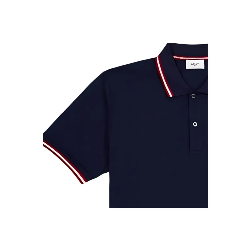 BALLY Polo Shirt Men's Dark Blue-5