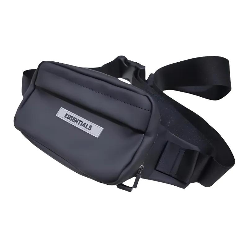 Fear Of God Essentials PU Shoulder Bag, Crossbody Bag, Sling Bag Men's Black-2