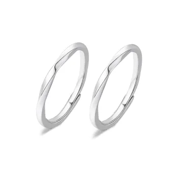 FANFRI Sterling Silver Rings Unisex Sweet Love Confession, Date Love Box