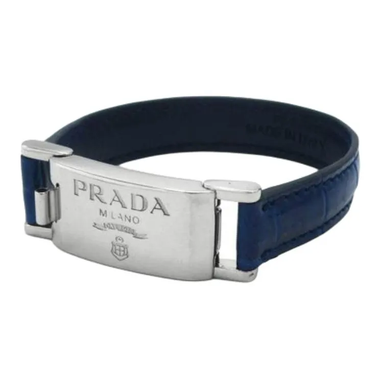 PRADA Metal Wristbands Women's Blue-0