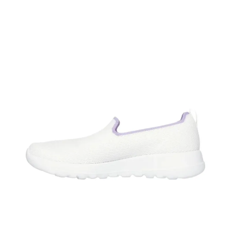 Skechers GO WALK Joy Low Top Casual Shoes Women's White Purple-0