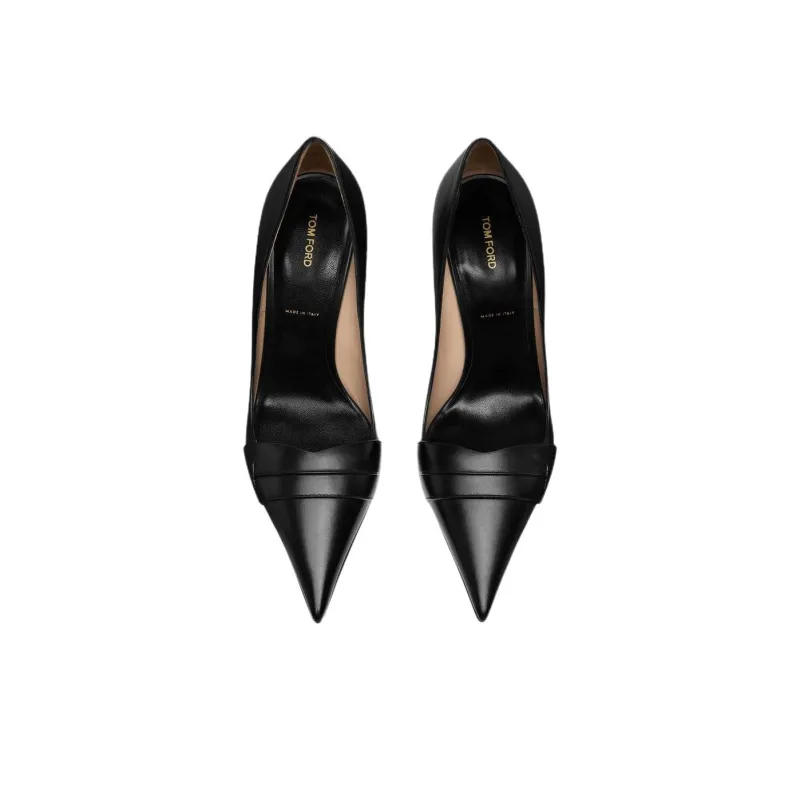 TF Slim Heel High Heels 8.5cm Women's Black-4