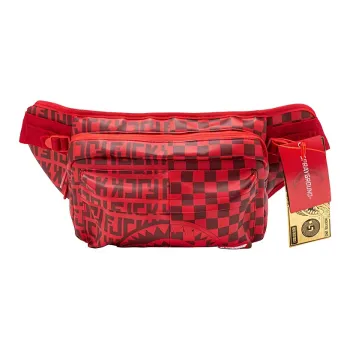 SPRAYGROUND Fabric Sling Bags One Shoulder Crossbody Fanny Pack Unisex Red