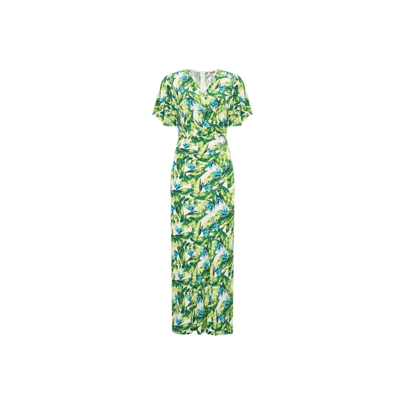 Diane Von Furstenberg SS25 Short Sleeved Dress Women's Green-0