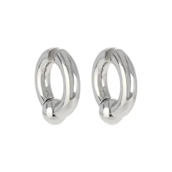 Balenciaga Brass Earrings Men's Silver