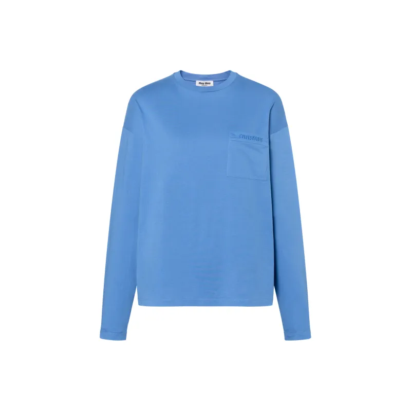MIU MIU Regular T Shirt Women's Sapphire Blue-0