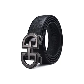 CALOWE KOLEVN Top Grain Cow Leather Belts Men's Width 3.5cm