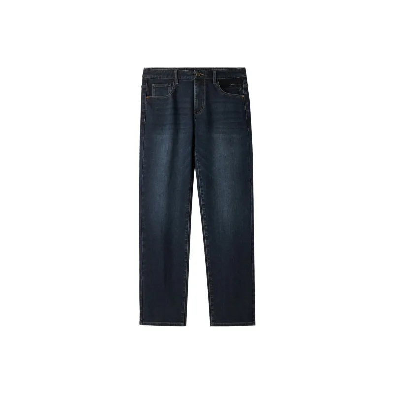 Three body X HLA Three body Jeans Men Blue Gray Denim Gradient Dark 7G-0