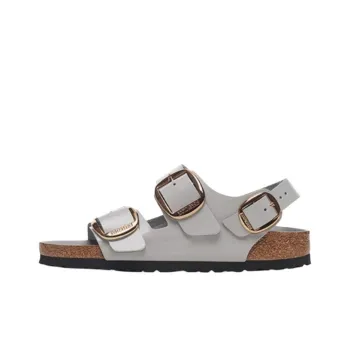 Birkenstock Milano One Strap Sandals Women's Lime Gray Narrow