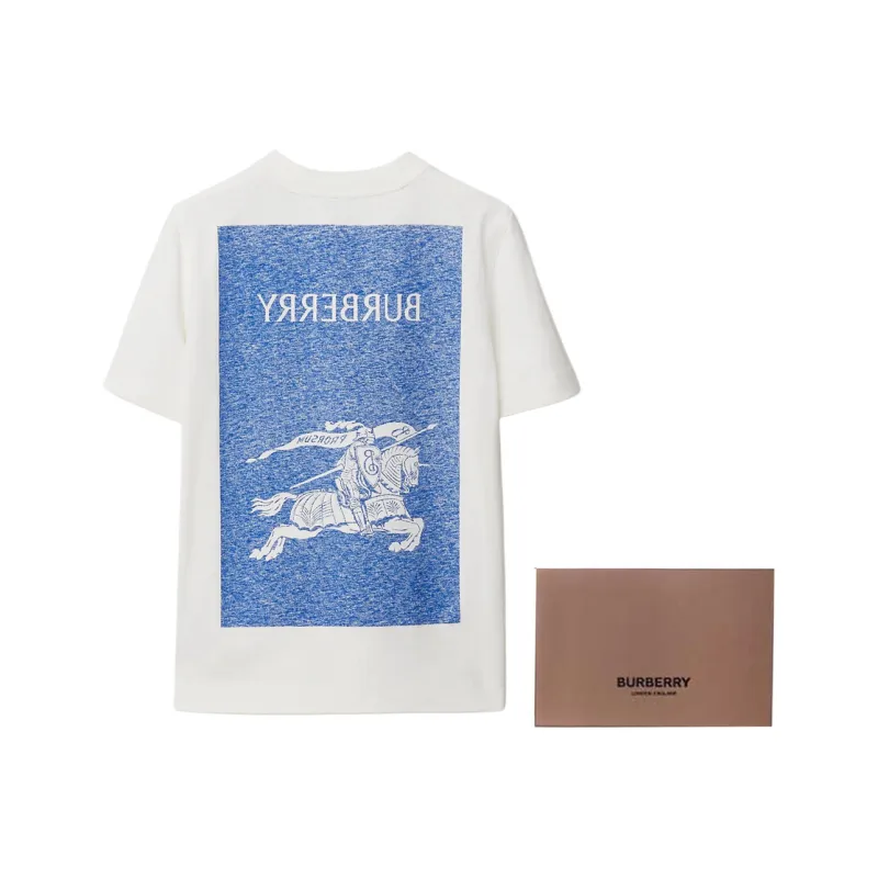 Burberry Equestrian Knight Cotton T shirt-7