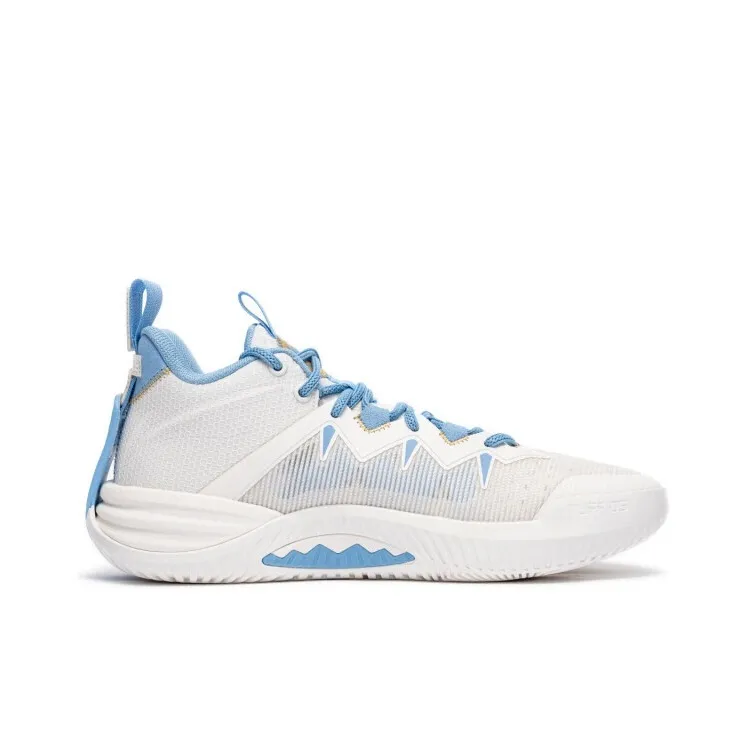 LiNing Cushioning, Rebound, Slip Resistant Low Top Basketball Shoes Men's Ivory-1