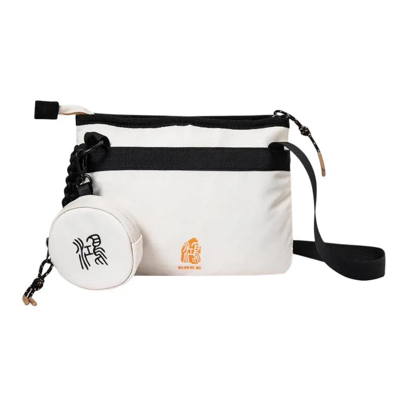 Erke Textile Fabrics Shoulder Bag Crossbody Bag Regular Unisex Apricot Khaki-2