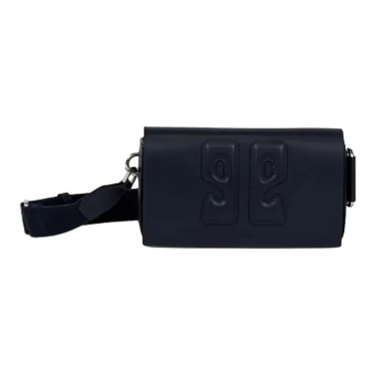 Ecco Cow Leather Crossbody Bag, Shoulder Bag Trumpets Women's Marine Blue-0