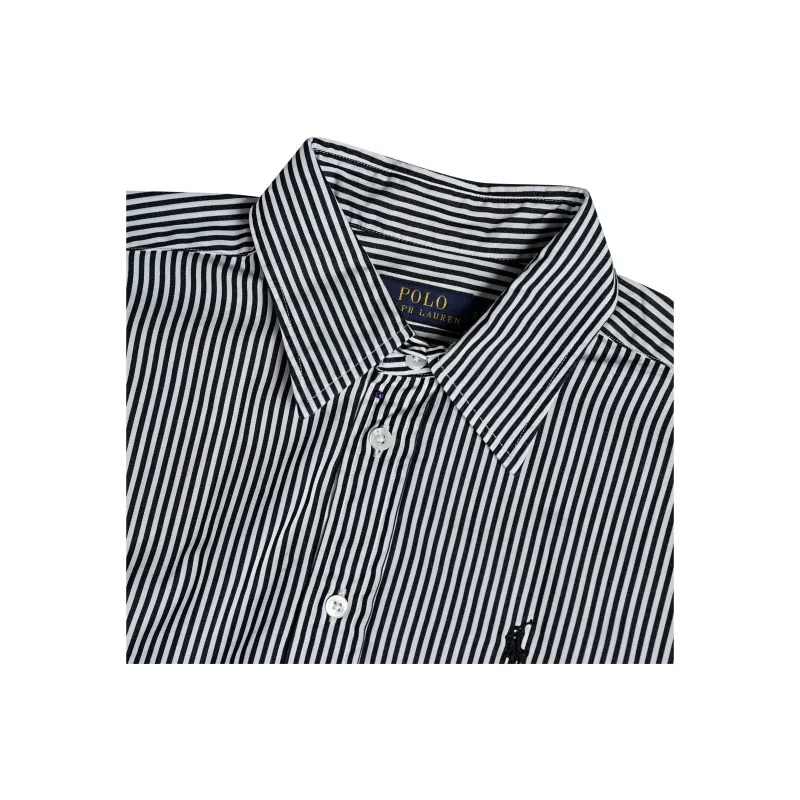 Polo Ralph Lauren SS24 Short Sleeved Dress Women's Black White-2