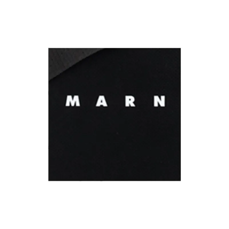MARNI Polyester Crossbody Bags Women's Black & Blue-5