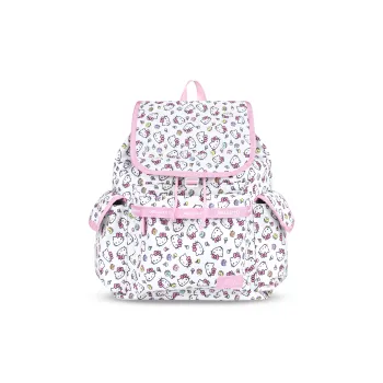 Zgo Hello Kitty Polyester Attractive Backpack Regular Women's White Pink