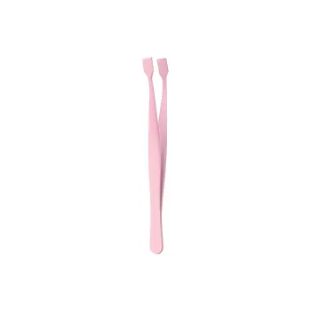 ZHENZI Eyelash Mascara Exclusive Tweezers Exclusive High Precision Large Flat Head Easy to Hold Tweezers Makeup Tool