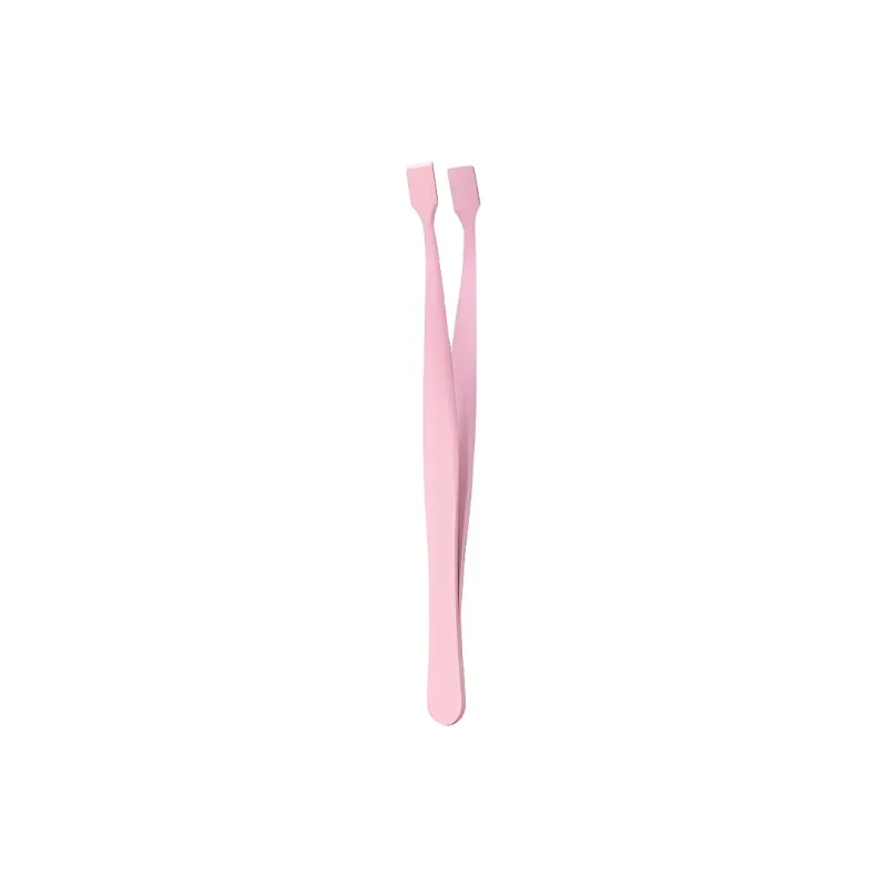 ZHENZI Eyelash Mascara Exclusive Tweezers Exclusive High Precision Large Flat Head Easy to Hold Tweezers Makeup Tool-0