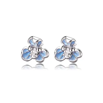 DAISY BEAUTY S999 Fine Silver Stud Earrings Women's