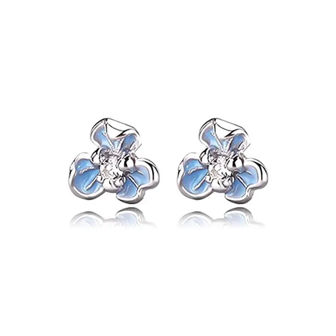 DAISY BEAUTY S999 Fine Silver Stud Earrings Women's-0