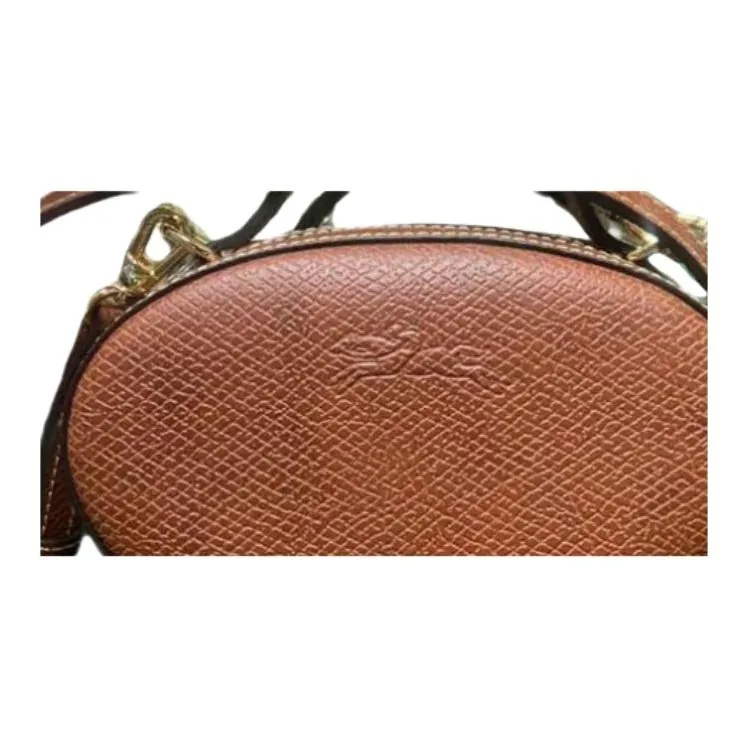 LONGCHAMP Cow Leather Shoulder Bag Women's Brown-1