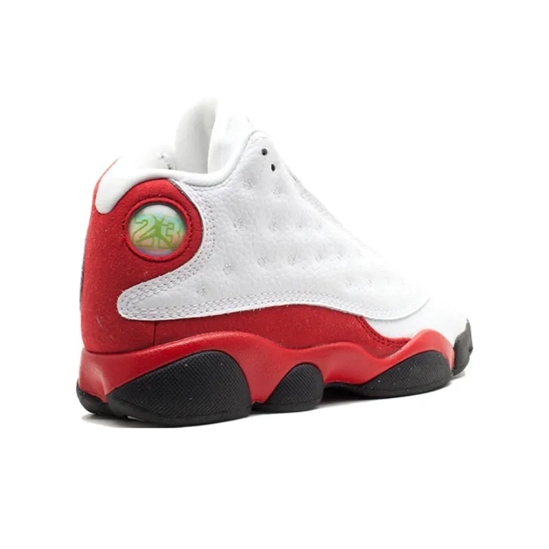 Jordan Air Jordan 13 Anti Slip Wear Resistant Low Top Basketball Shoes Unisex White Red-3