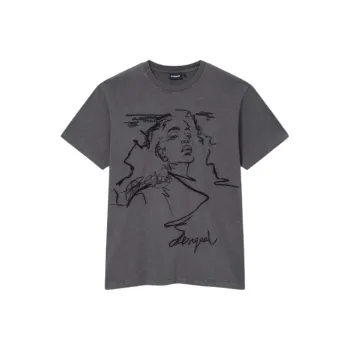 Desigual T Shirts Women's Gray