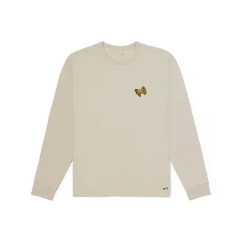 Vans TEE LS T Shirt Unisex Beige Brown