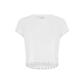 With Jean T Shirts Women's White