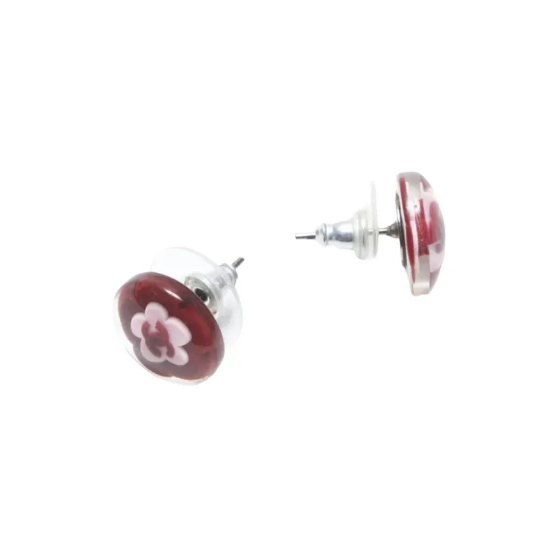 CHANEL 2004 Camellia motif Earrings-1
