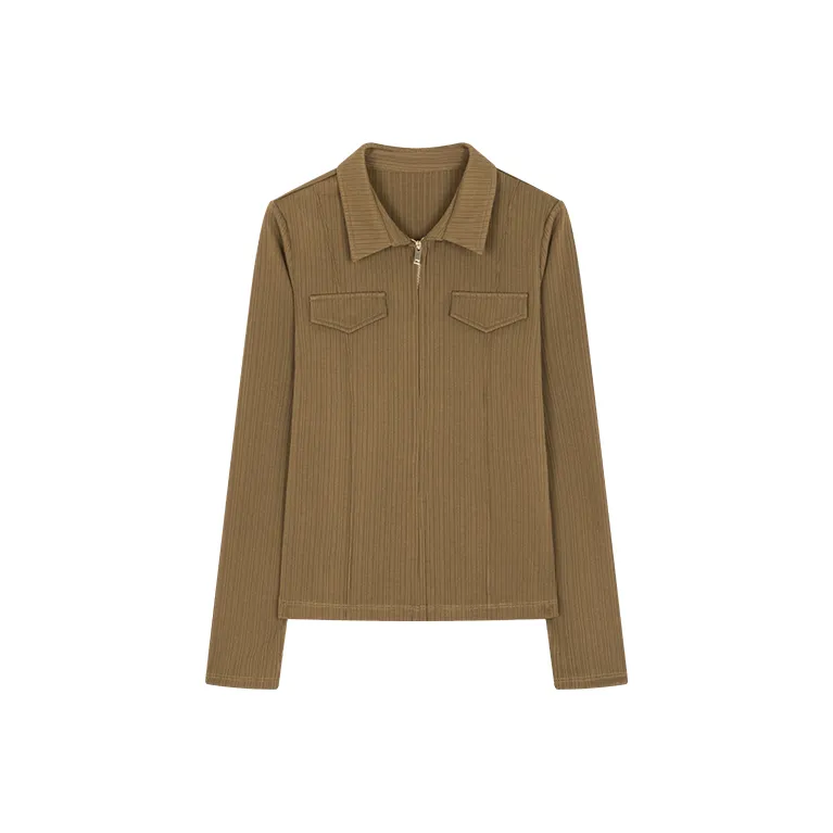 Mo Han Yi Mei Shirts Women's Olive Green-1