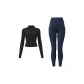 Starburst Black Coat+Xiangjiong Blue Nine-Minute Pants