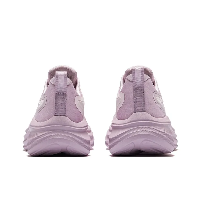 Erke Cushioning Height Increase Low Top Casual Running Shoes Women's Fresh Pink Lotus-3