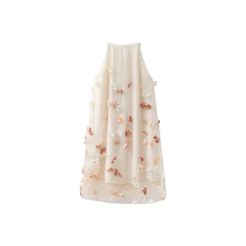 TSKIU Sleeveless Dresses Women's Pink-1