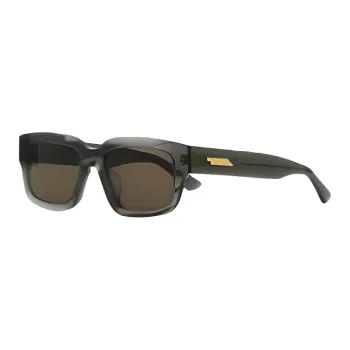 Bottega Veneta Acetate Square Sunglasses Women's Dark Green