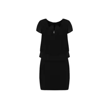 ARMANI EXCHANGE Short Sleeved Dress Women's Black