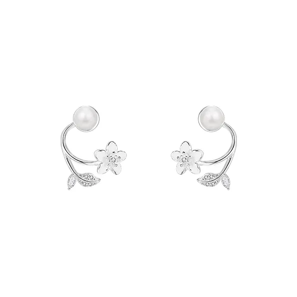 Mango Ornaments S925 Silver Needle, Copper Stud Earrings Women's-0