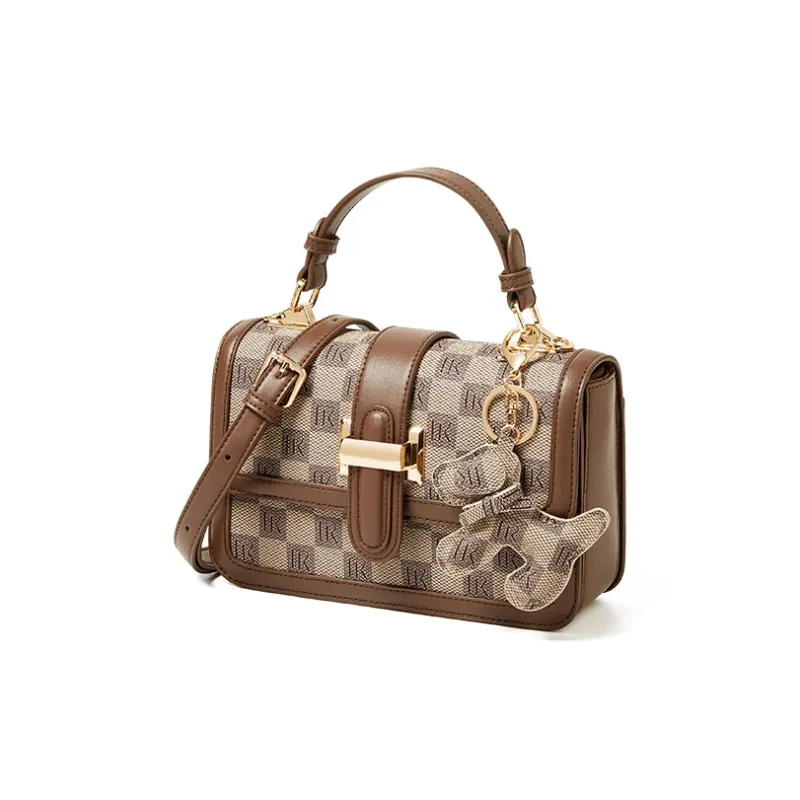 Narandu PVC Synthetic Leather Small Square Bag, Crossbody Bag, One Shoulder Handbag Medium Size Women's Multicolor-0